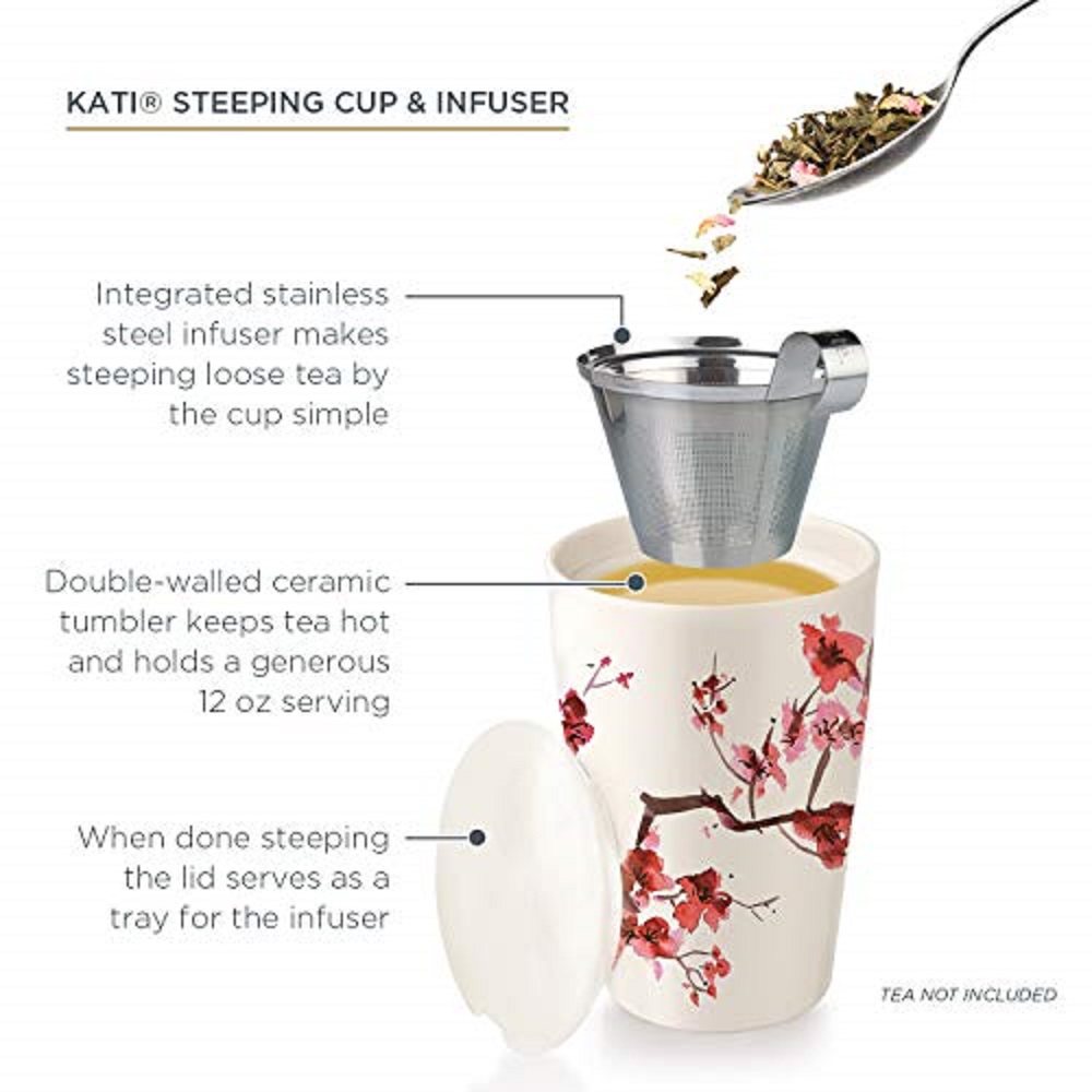 Double-Walled Ceramic Kati Cup - Loose Leaf Tea Infuser review and price