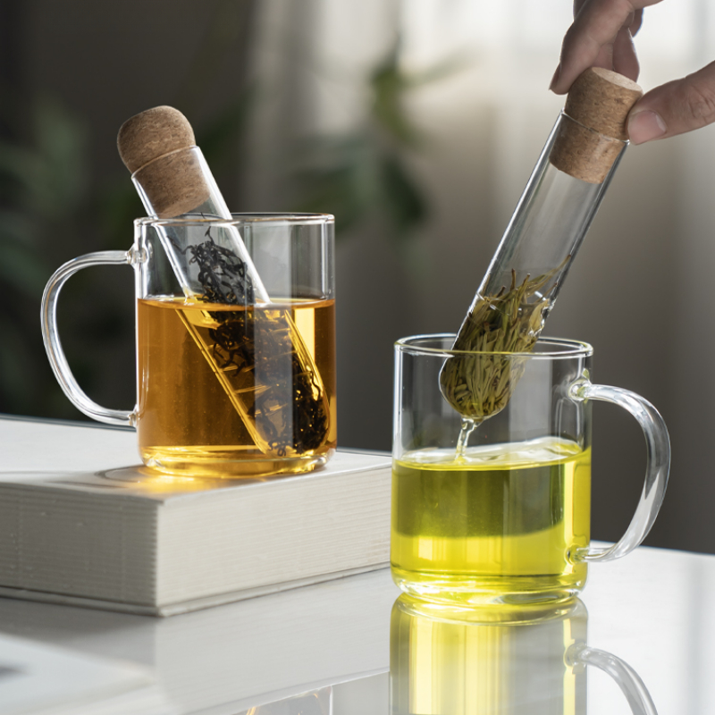 1pc Portable Glass Test Tube T - Loose Leaf Tea Infuser review and price